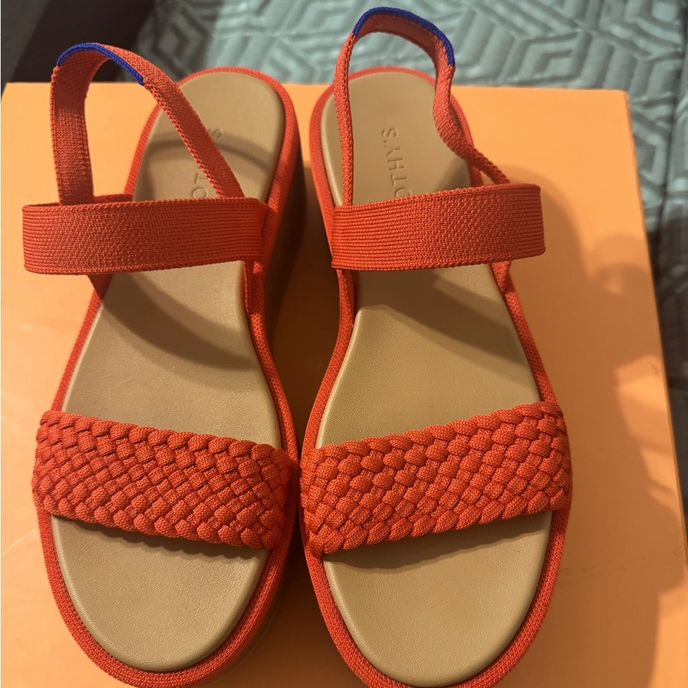 Rothy's Vibrant Orange Sandals